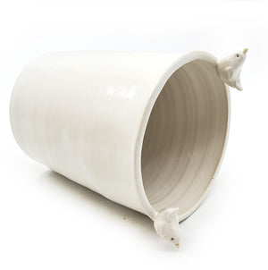 Perching Birds Cylinder Vase