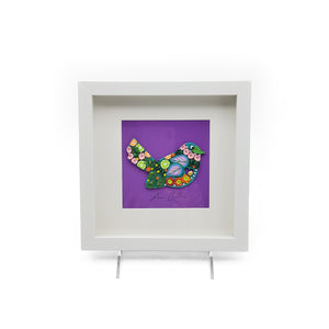 Flowers and Foliage Polymer Clay Bird