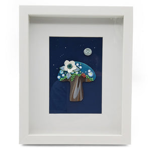 "Celestial Toadstool" Framed 3D Wall Art