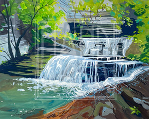 "Buttermilk Falls Trail" Giclee Print