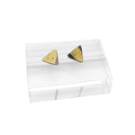 Keum Boo Gold & Silver Triangle Studs