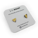 Keum Boo Gold & Silver Triangle Studs