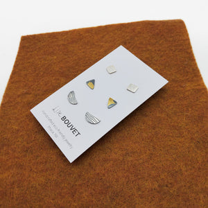 Geometric Studs Three Pairs