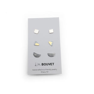 Geometric Studs Three Pairs