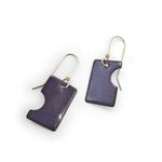 Rectangle Cutout Enamel Earrings