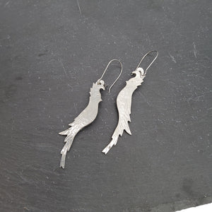 Cockatoo Pewter Earrings
