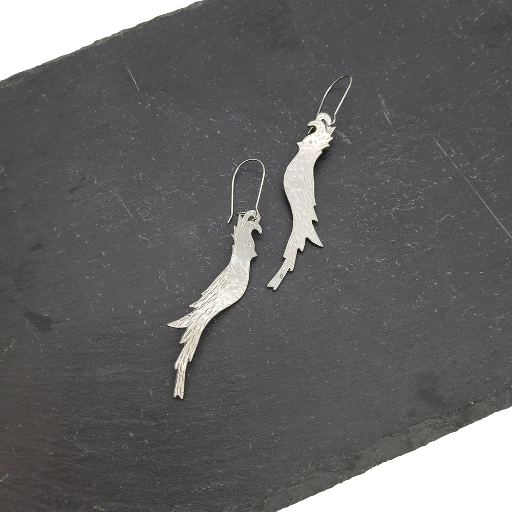 Cockatoo Pewter Earrings