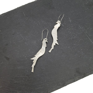 Cockatoo Pewter Earrings