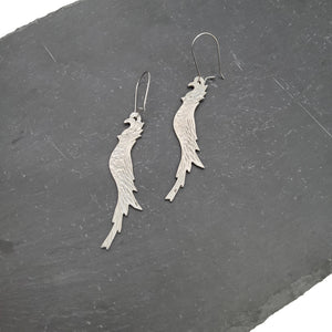 Cockatoo Pewter Earrings