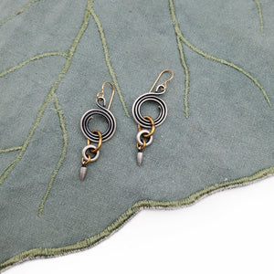 Spiral Drop Earrings
