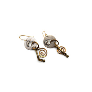 Lock and Key Earrings