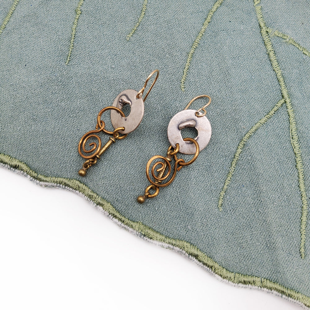 Lock and Key Earrings