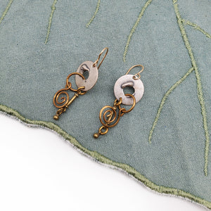 Lock and Key Earrings