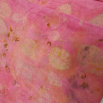 Pink Botanical Silk Wool Scarf
