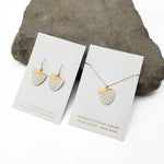 Chiton Earrings White