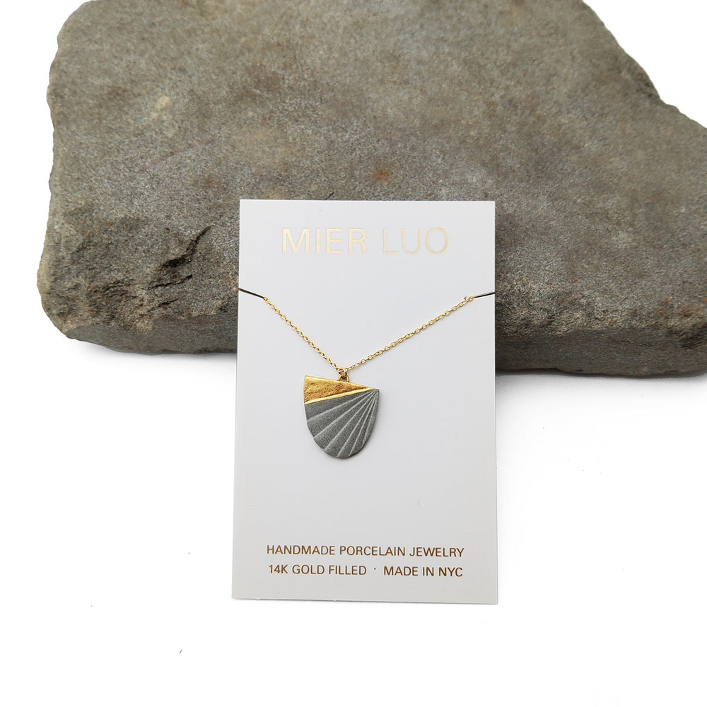Chiton Necklace Grey