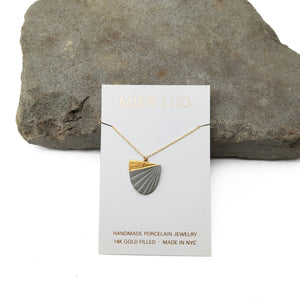 Chiton Necklace Grey