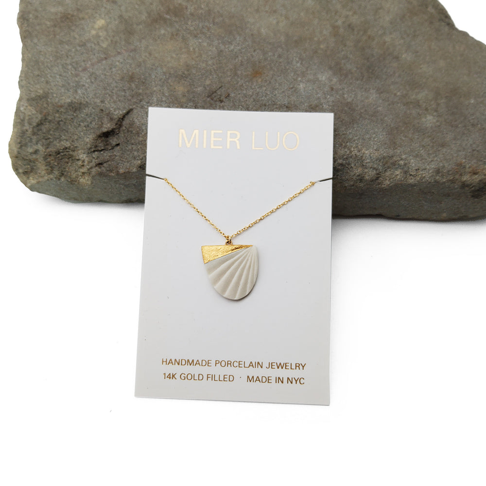Chiton Necklace White