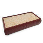 Purpleheart & Quilted Maple Valet Box