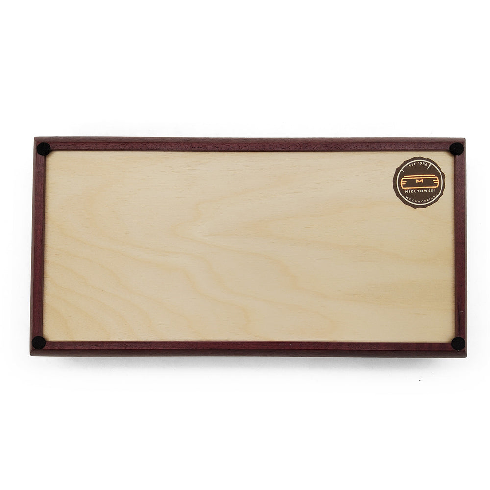 Purpleheart & Quilted Maple Valet Box