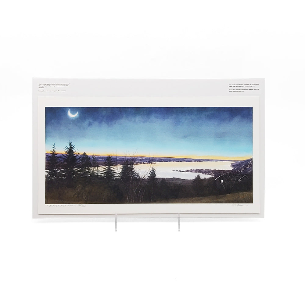 "Cayuga Nightfall" Print