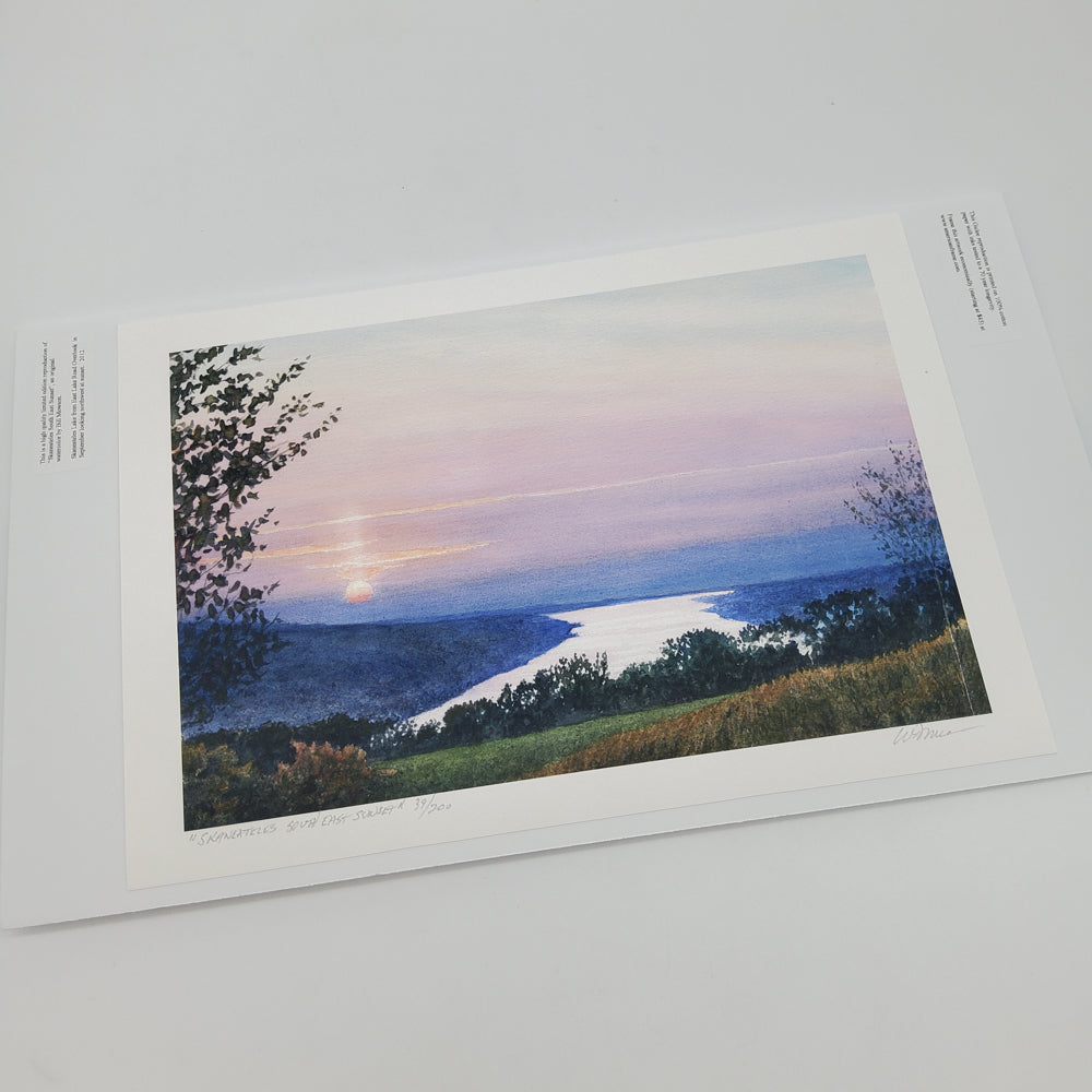 "Skaneateles Southeast Sunset" Print