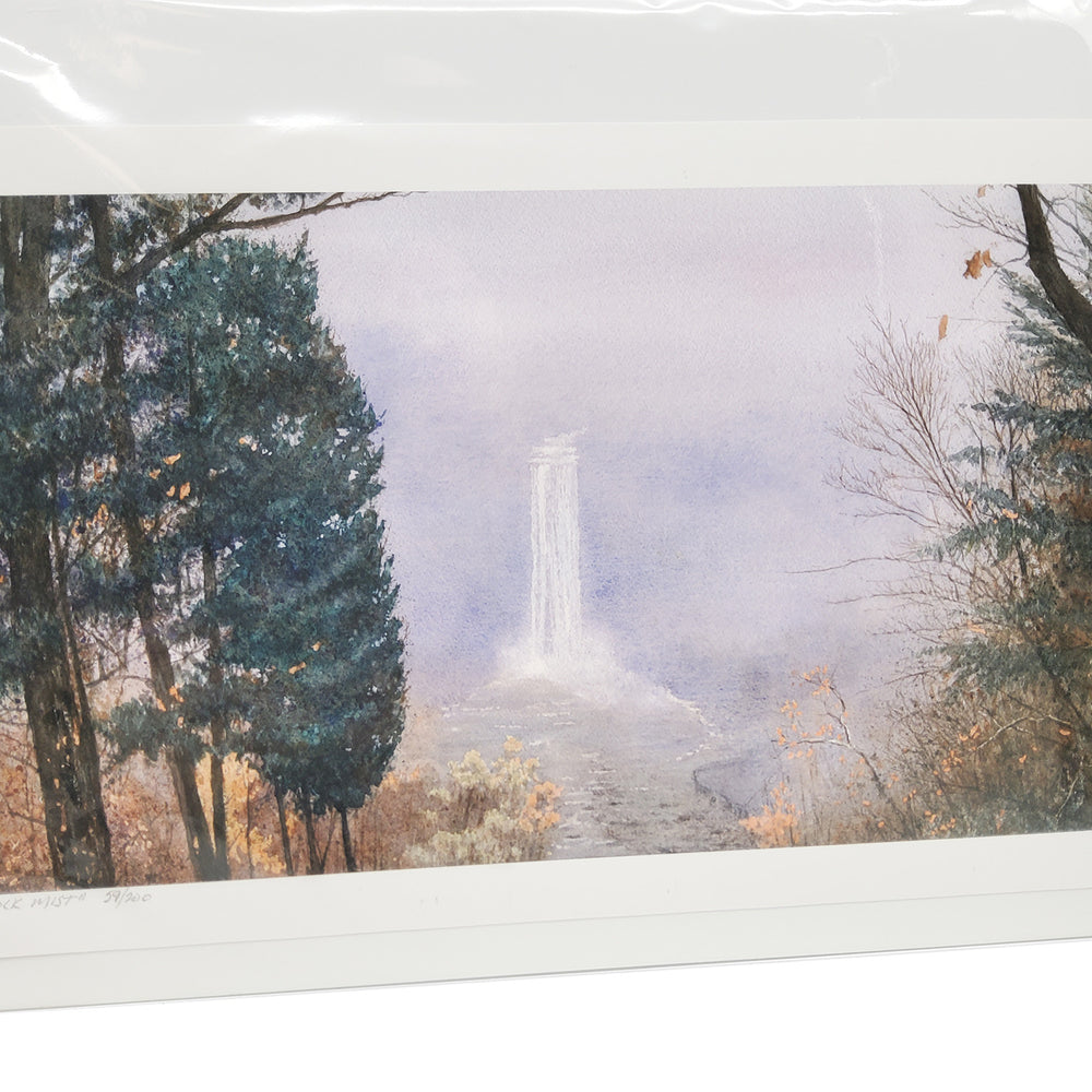"Taughannock Mist" Matted Print