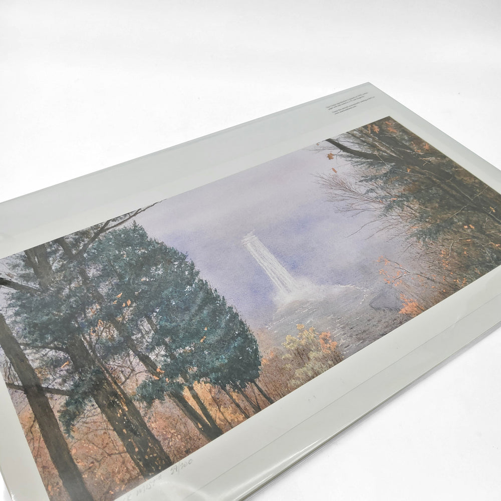 "Taughannock Mist" Matted Print
