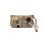 Dots and Leaves Wrist Bag