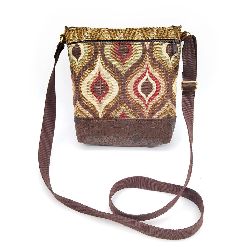 Ogee Patterned Tapestry Bag