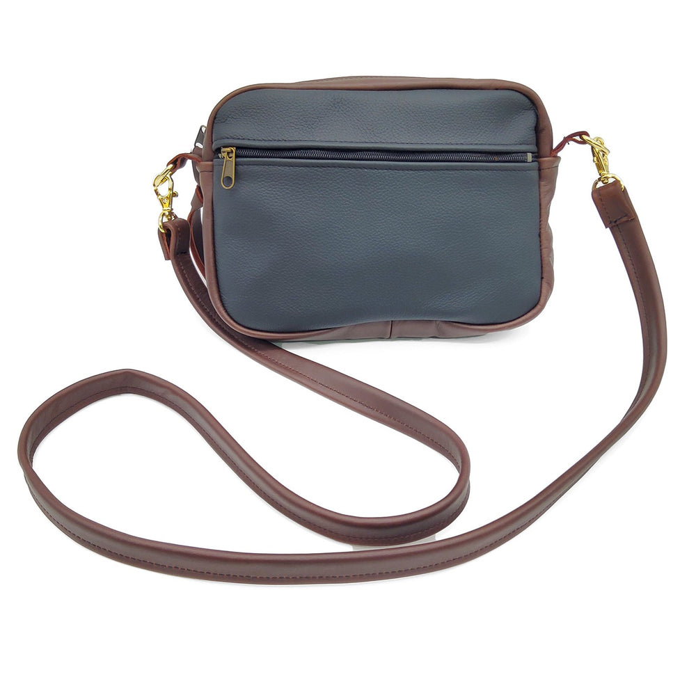 Black and Brown Leather Handbag