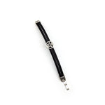 Pentagram Black Cork Leather Bracelet