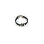 Pentagram Green Cork Leather Bracelet