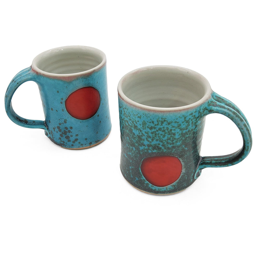 Red Dot Blue Mug