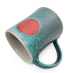Red Dot Blue Mug