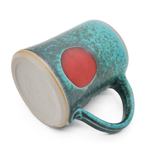 Red Dot Blue Mug