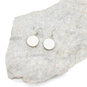 Black and White Circle Earrings
