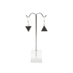 Black Triangle Earrings