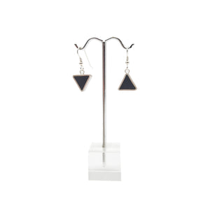 Black Triangle Earrings