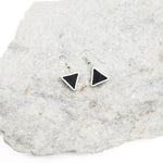 Black Triangle Earrings