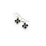 Black In Silver Earrings