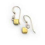 Gold Cube Earrings