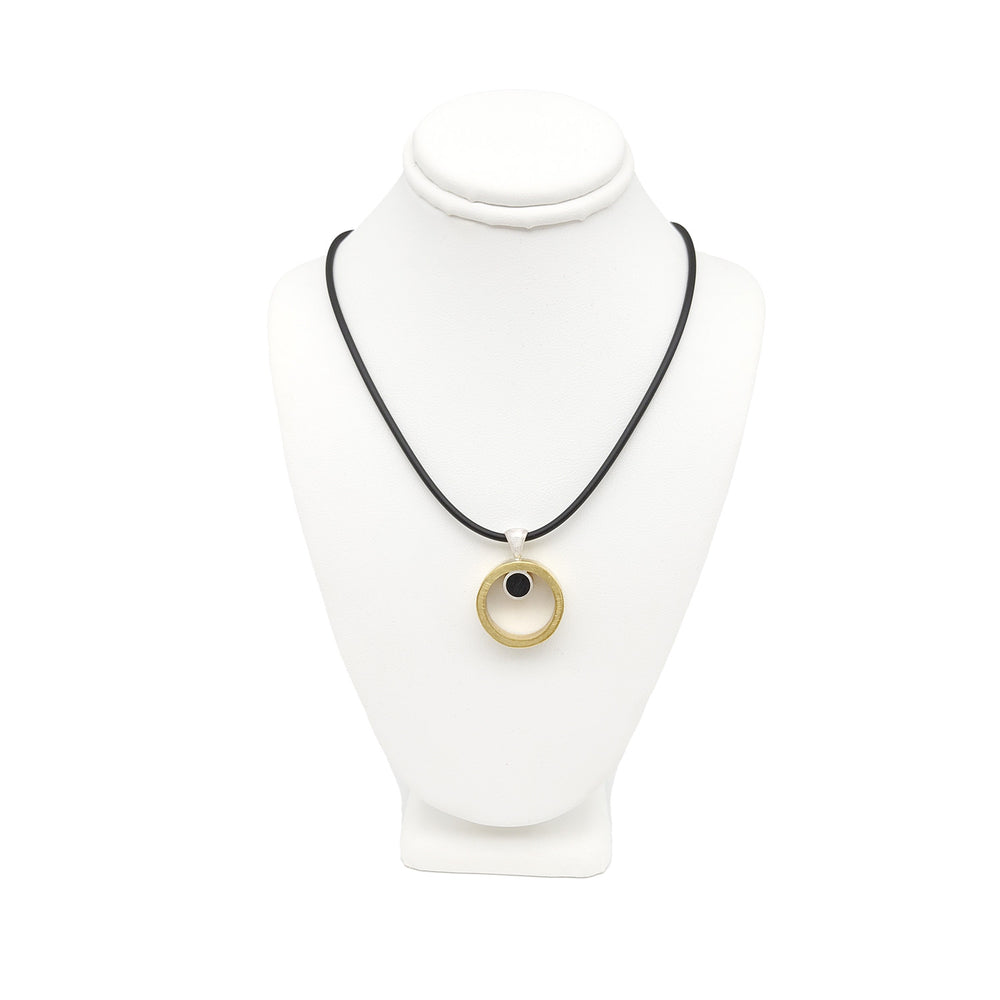 Gold Open Circle Necklace