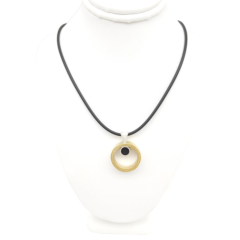 Gold Open Circle Necklace