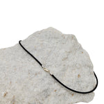 Brass Bar Dotted Necklace