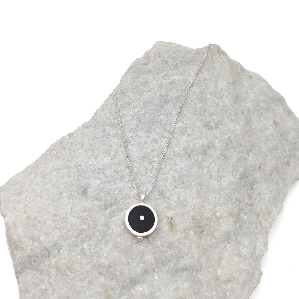 Black and White Dot Necklace