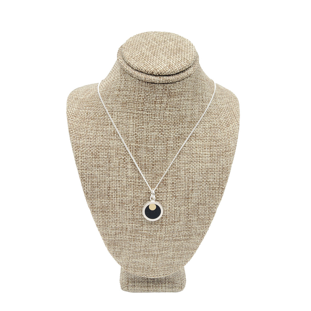 Black and Gold Dot Necklace