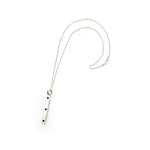 Silver Bar With Black and White Dots