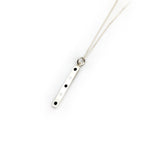 Silver Bar With Black and White Dots