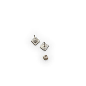 Brass & Black Square Post